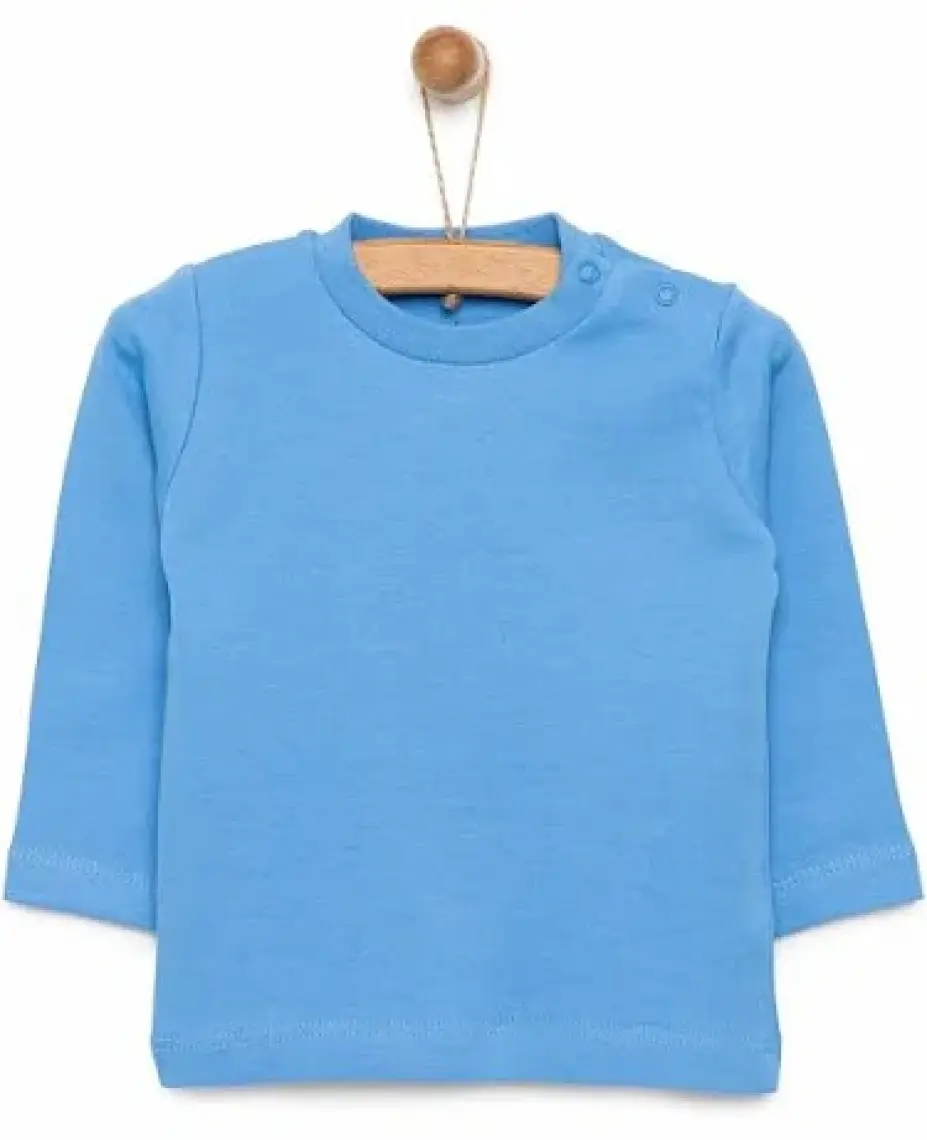 HelloBaby HelloBaby Basic Interlok Uzun Kol Tshirt Erkek Bebek