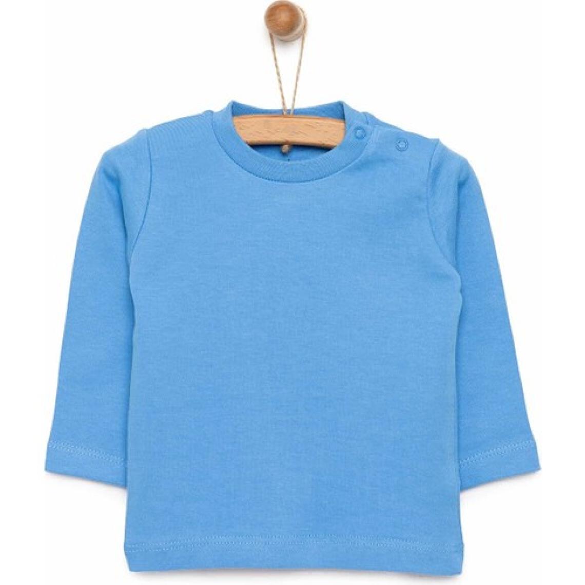 HelloBaby HelloBaby Basic Interlok Uzun Kol Tshirt Erkek Bebek