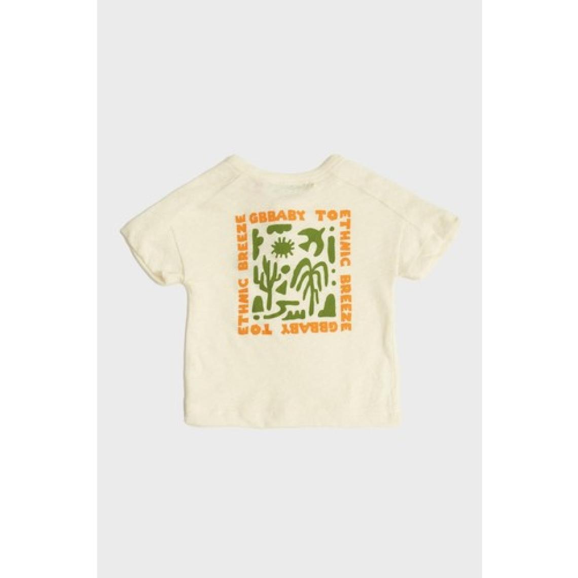Bg Store Erkek Bebek Ekru T-Shirt