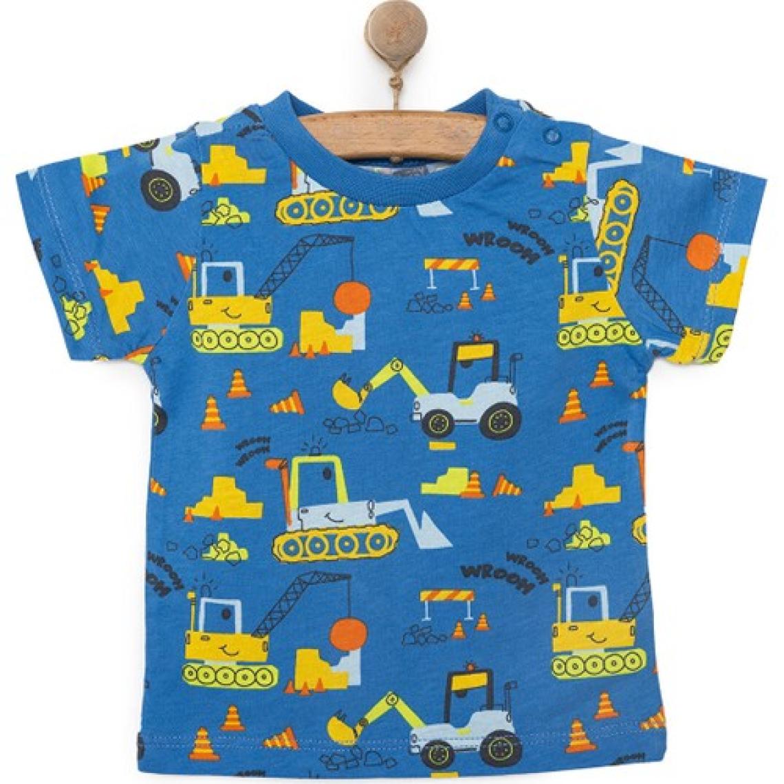 Hellobaby Basic Erkek Kepçe Desenli T-Shirt Erkek Bebek