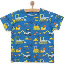 Hellobaby Basic Erkek Kepçe Desenli T-Shirt Erkek Bebek