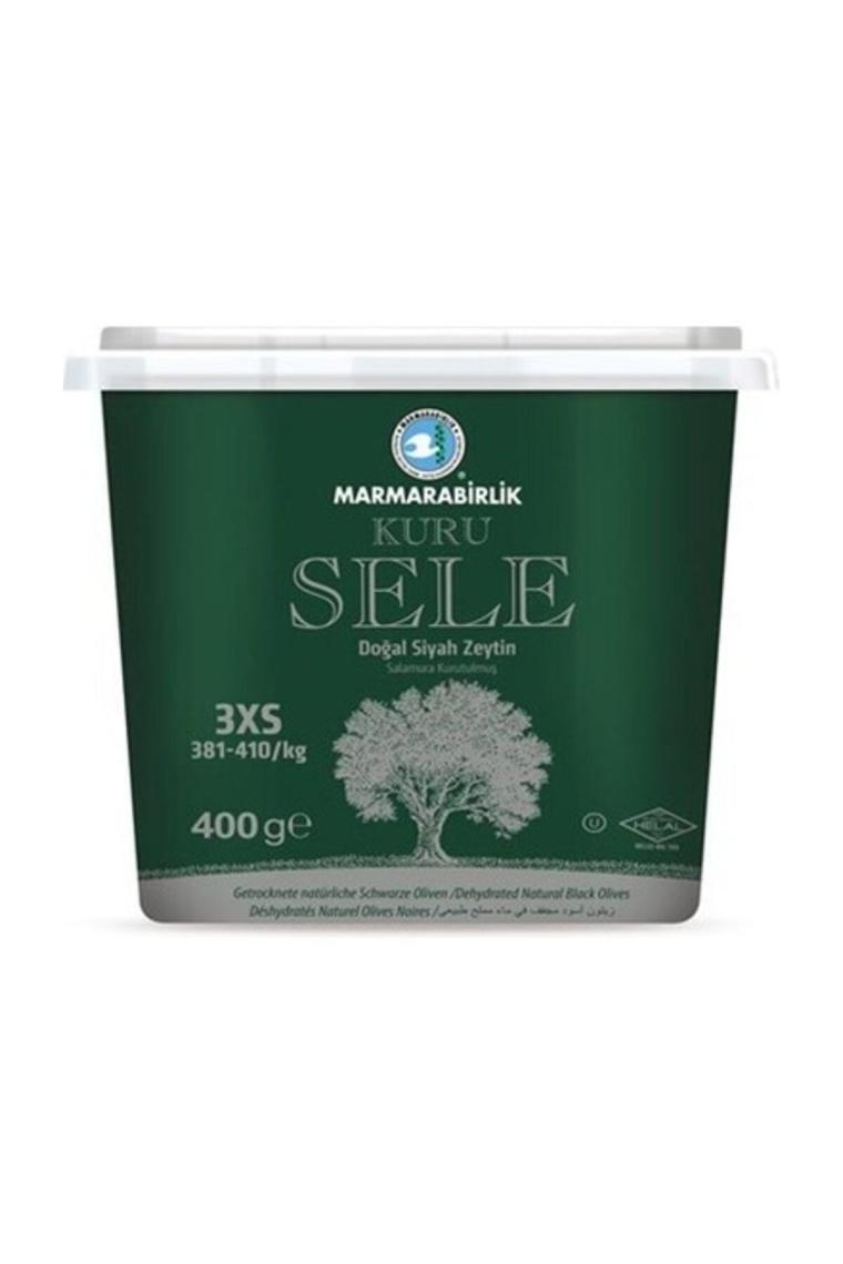 Kuru Sele Siyah Zeytin 400 gr 3xs Boy