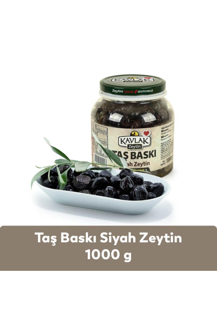Taş Baskı Gemlik Siyah Zeytin 1 Kg