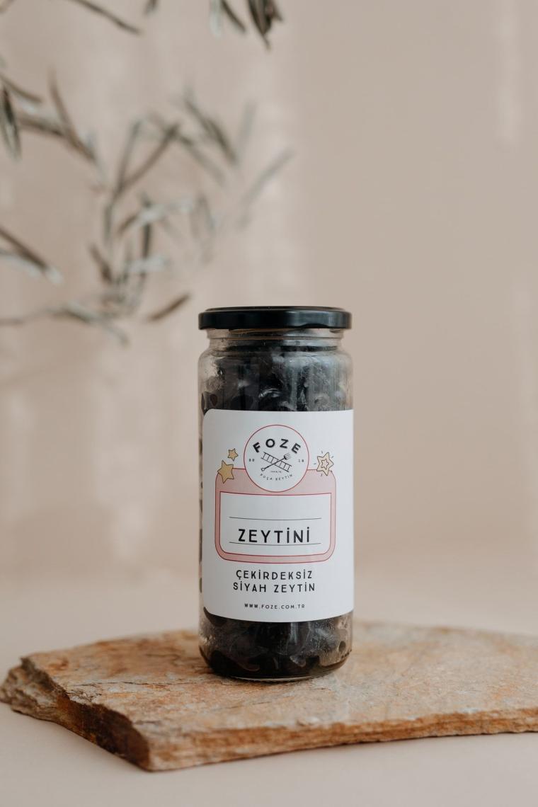 Çekirdeksiz Çocuk Zeytini - Siyah 300 Gr