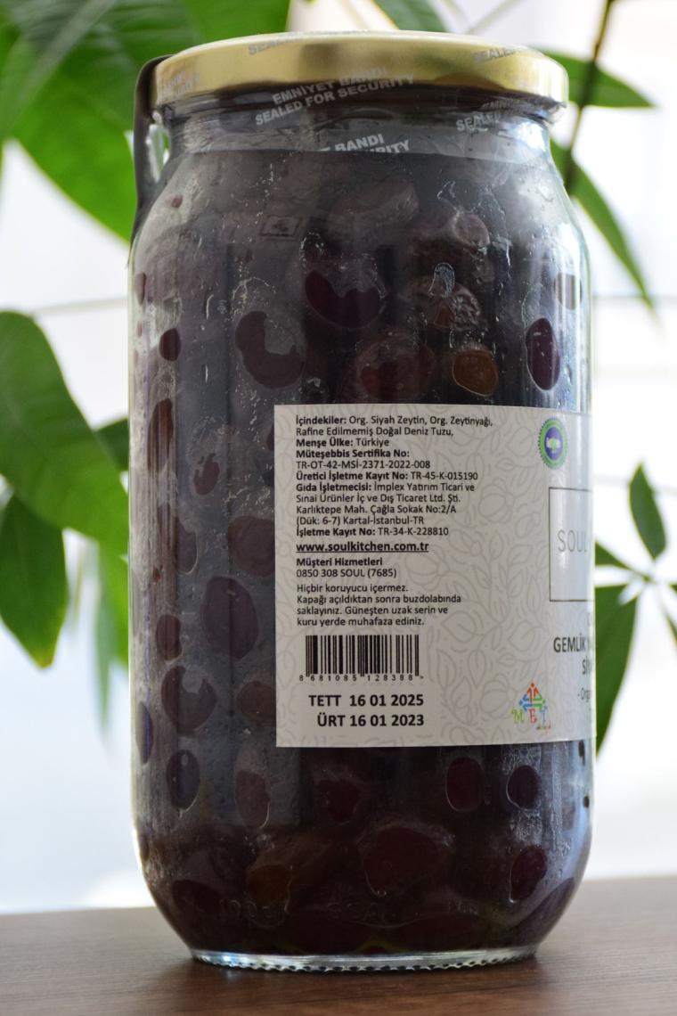 Organik Gemlik Yağlı Salamura Zeytin 700gr