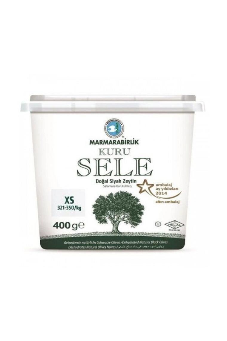 Siyah Zeytin Kuru Sele 400 Gr. (381-410)