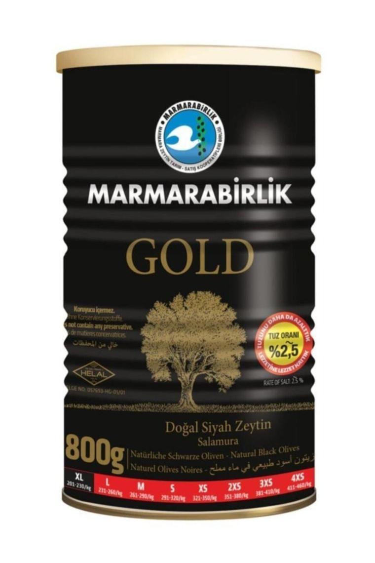 Gold Teneke Zeytin 800 gr 201-230 Adet