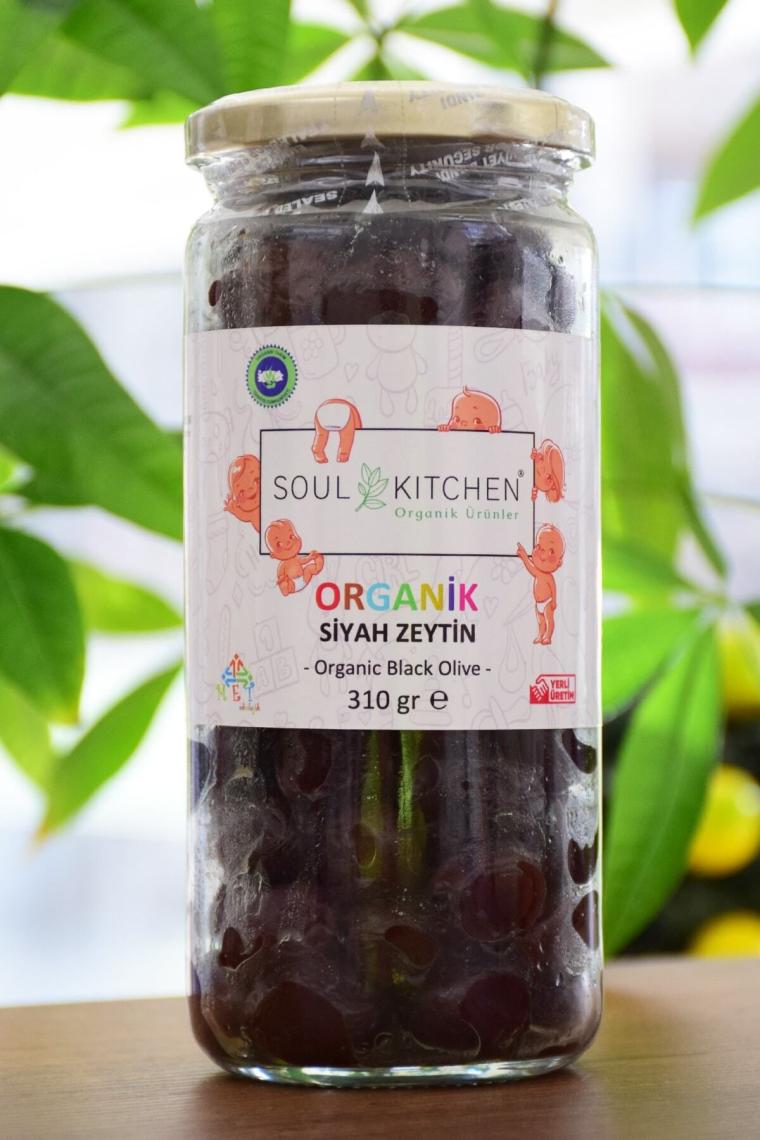 Organik Bebek Siyah Zeytin 310gr