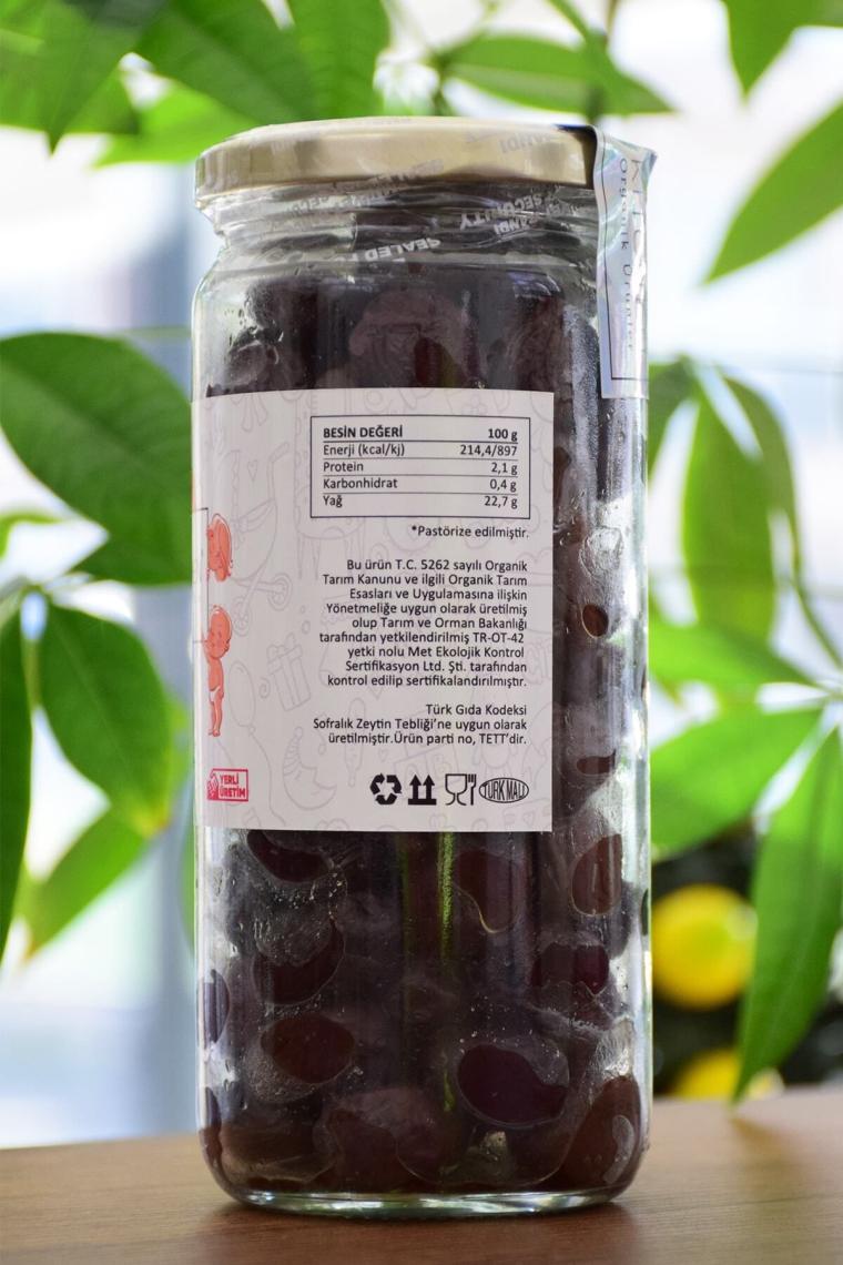 Organik Bebek Siyah Zeytin 310gr