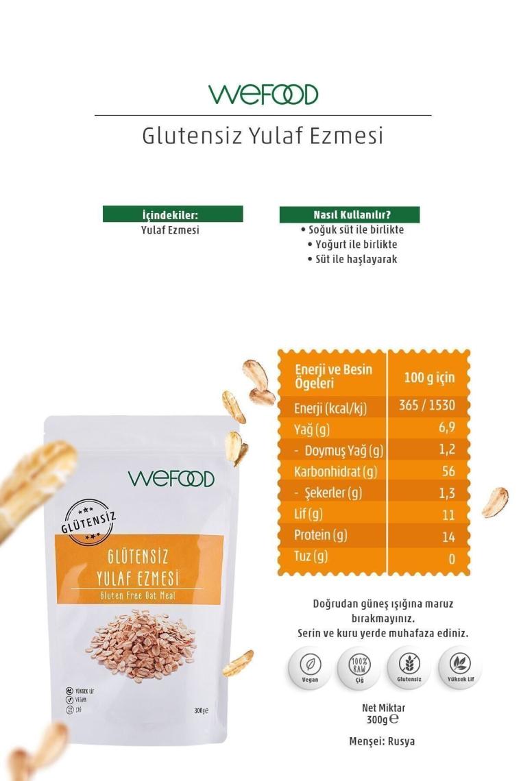 Glütensiz Yulaf Ezmesi 300 gr