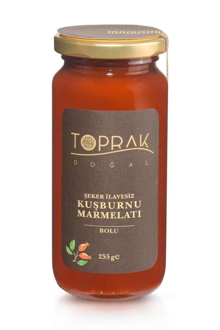 Kuşburnu Marmelatı 255 G Bolu - Şekersiz Kuşburnu Marmelatı - Kuşburnu Reçeli Şekersiz