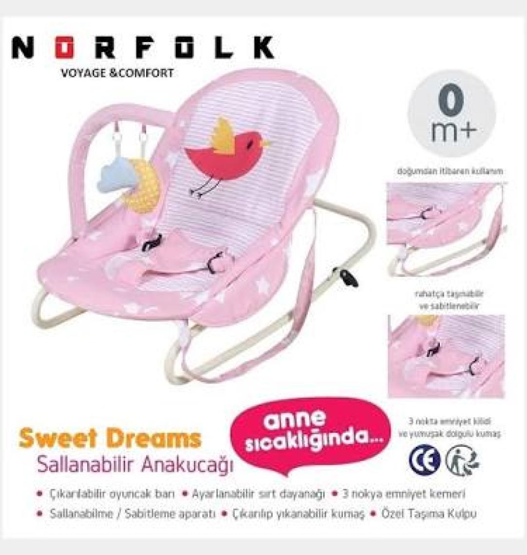 Norfolk Sweet Dreams Oyuncaklı Ev Tipi Ana Kucağı Ana Dizi - Sevimli Zebra