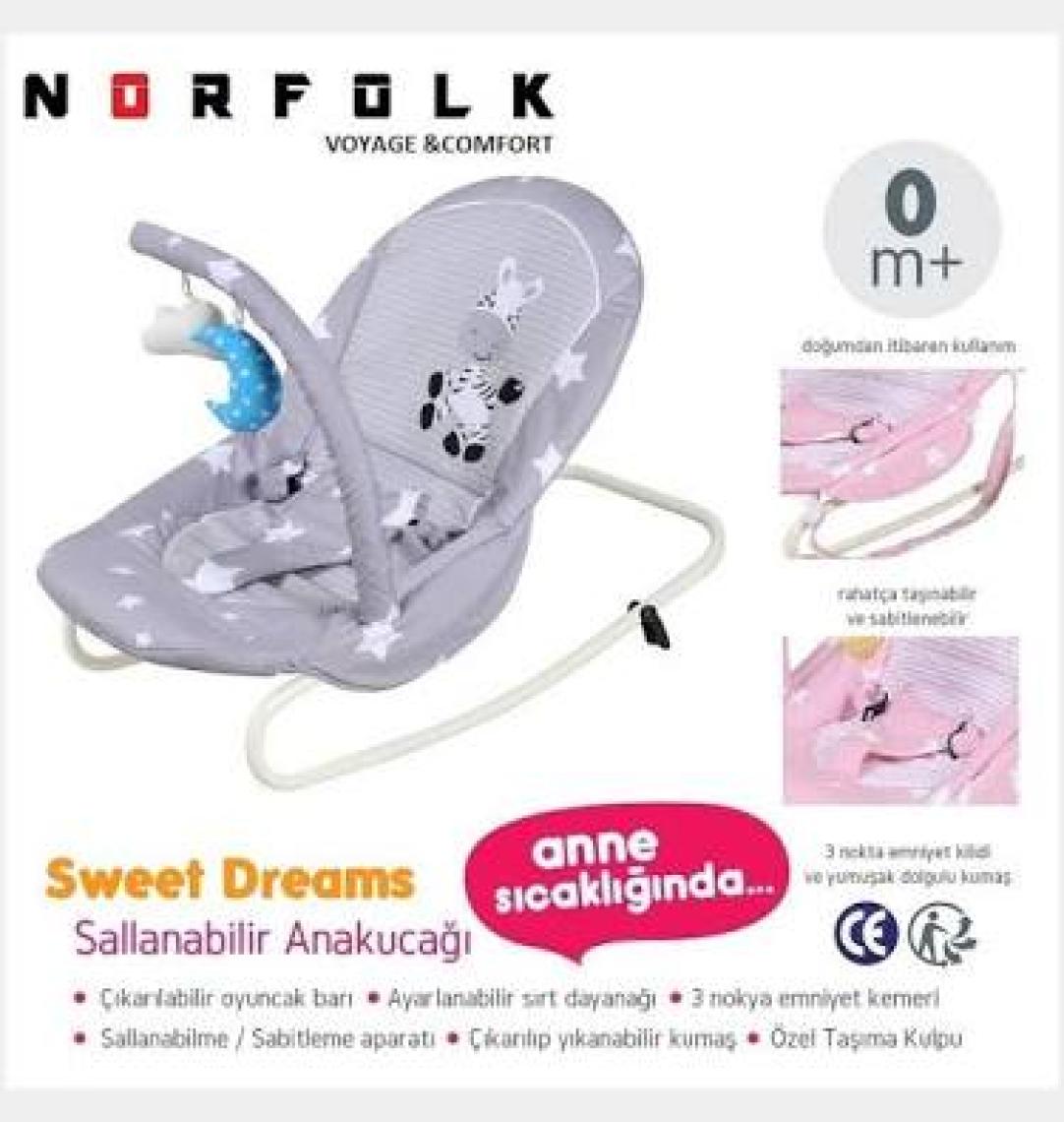 Norfolk Sweet Dreams Oyuncaklı Ev Tipi Ana Kucağı Ana Dizi - Sevimli Zebra