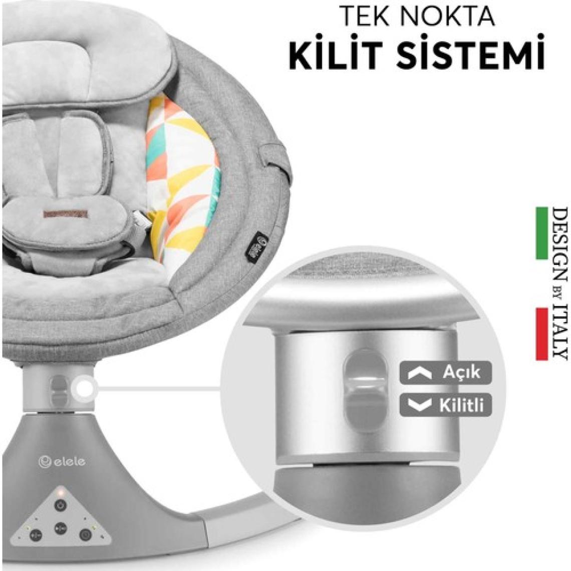 Elele Dormire Elektrikli Otomatik Sallanan Ana Kucağı