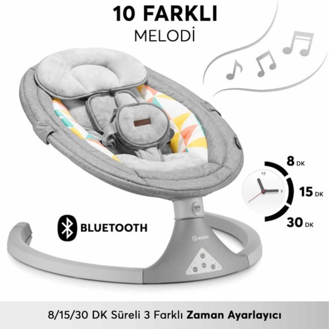 Elele Dormire Elektrikli Otomatik Sallanan Ana Kucağı
