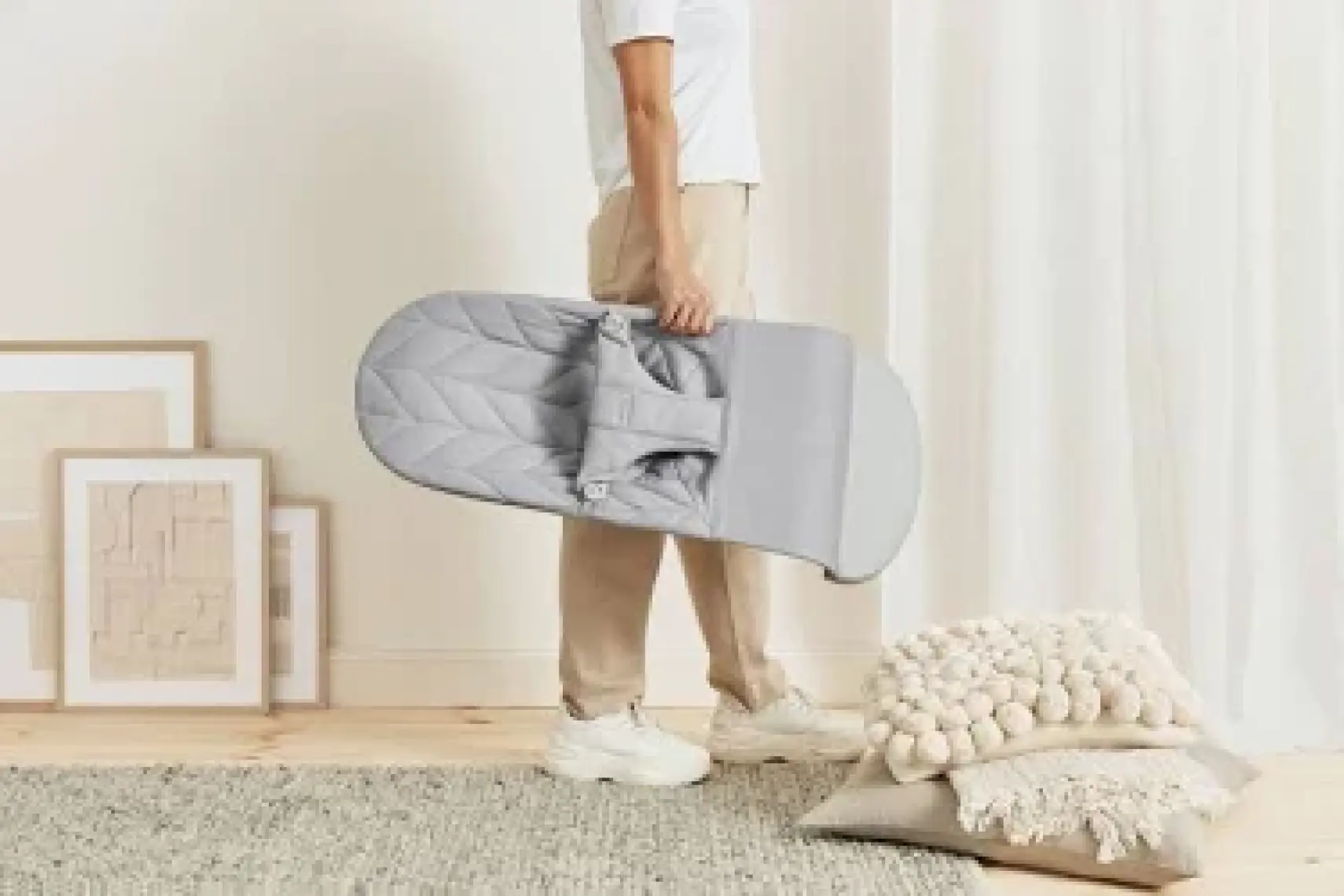BabyBjörn Bliss Ana Kucağı Cotton Oyuncaklı - Grey Petal