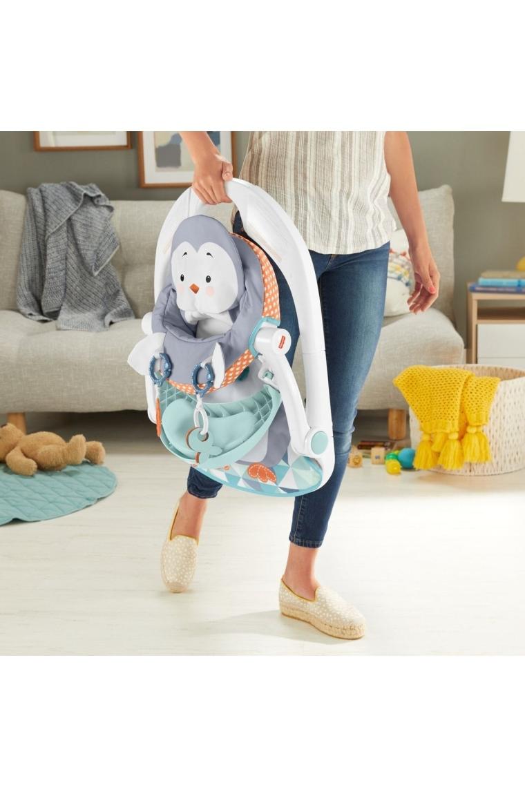 Fisher-price Tepsili Ana Kucağı - Penguen Adası, Mama Tepsisi Hayvan Temalı Taşınabilir Ana Kucağı