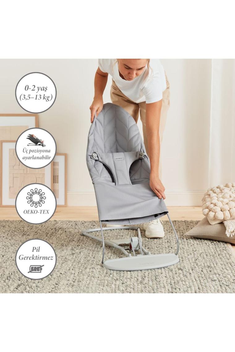 BabyBjörn Bliss Ana Kucağı Petal Cotton Grey