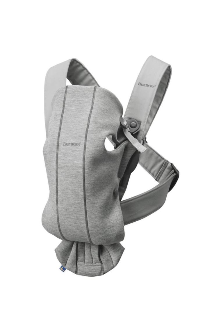 BabyBjörn Mini 3D Cotton Jersey Light Grey Kanguru