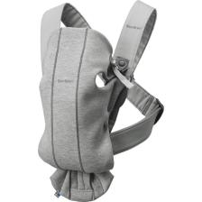 BabyBjörn Mini 3D Cotton Jersey Light Grey Kanguru