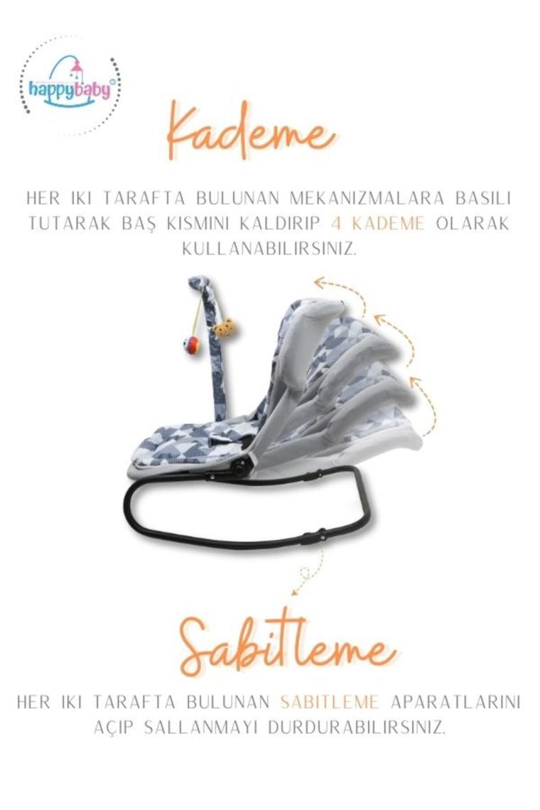 Elit Polo Anakucağı-kademeli-sallanır-sabitlenebilir-oyuncaklı- Bebek Anakucagi Puset