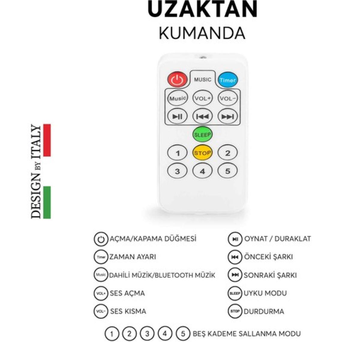 Elele Dormire Elektrikli Otomatik Sallanan Ana Kucağı