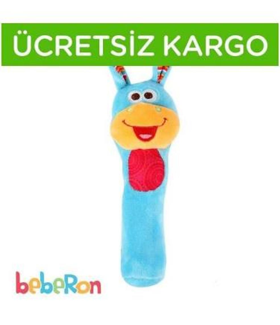 Bondigo Renkli Diş Kaşıyıcı ve Çıngıraklı Eşek Oyuncağı - Duyu Gelişimini Destekler, Diş Sağlığına Uygundur, Bebek Dostu Tasarım