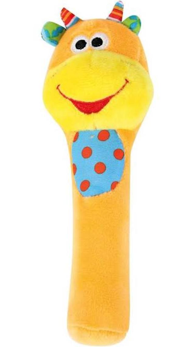 Bondigo Renkli Diş Kaşıyıcı ve Çıngıraklı Eşek Oyuncağı - Duyu Gelişimini Destekler, Diş Sağlığına Uygundur, Bebek Dostu Tasarım