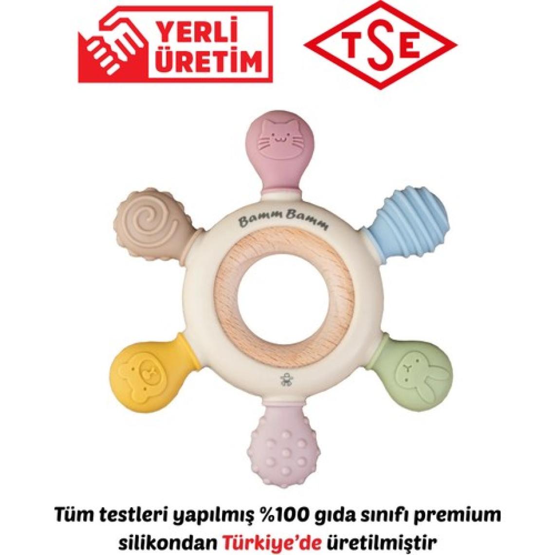 Bamm Bamm Diş Kaşıyıcı Yerli Üretim Silikon Hafif ve Rahat Kavranır