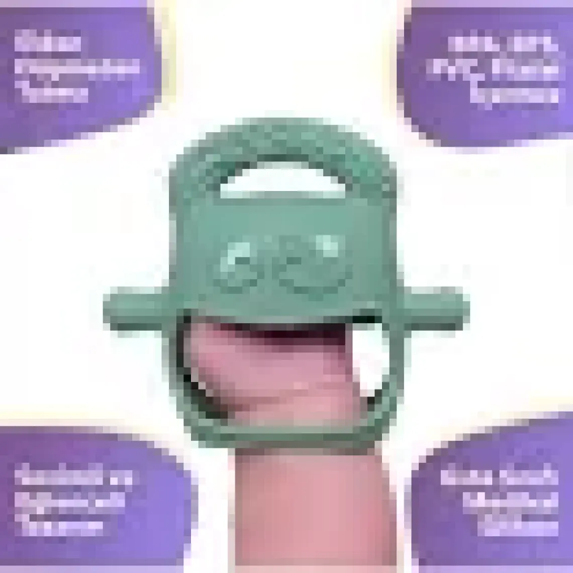 MOCHi Silikon Bebek Diş Kaşıyıcı – BPA ve BPS İçermez, Ergonomik Tutma, Sevimli Tasarım, Duyusal ve Motor Gelişimi Destekler