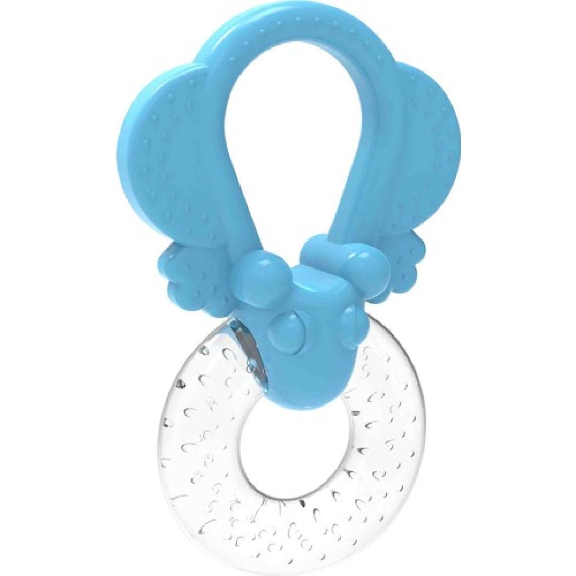 BabySoft Kurbağa Figürlü Tutacaklı Sulu Diş Kaşıyıcı Mavi
