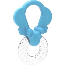 BabySoft Kurbağa Figürlü Tutacaklı Sulu Diş Kaşıyıcı Mavi