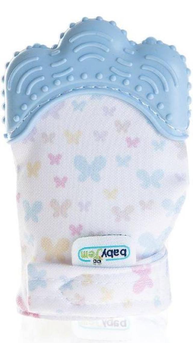 Babyjem Diş Kaşıyıcı Eldiven Mavi