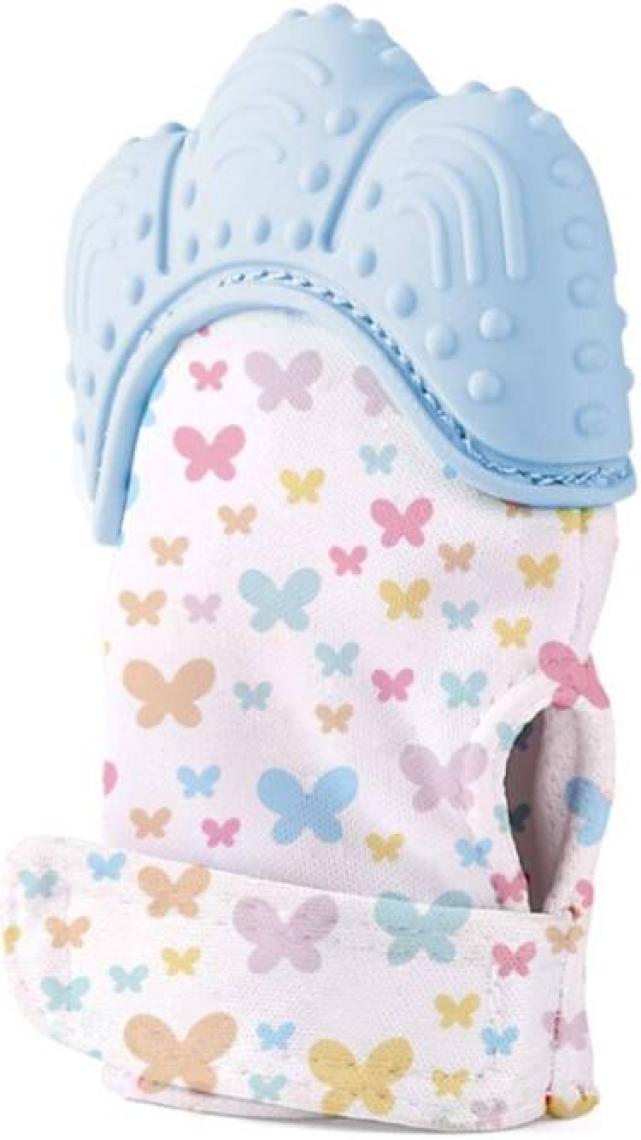 Babyjem Diş Kaşıyıcı Eldiven Mavi