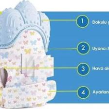 Babyjem Diş Kaşıyıcı Eldiven Mavi