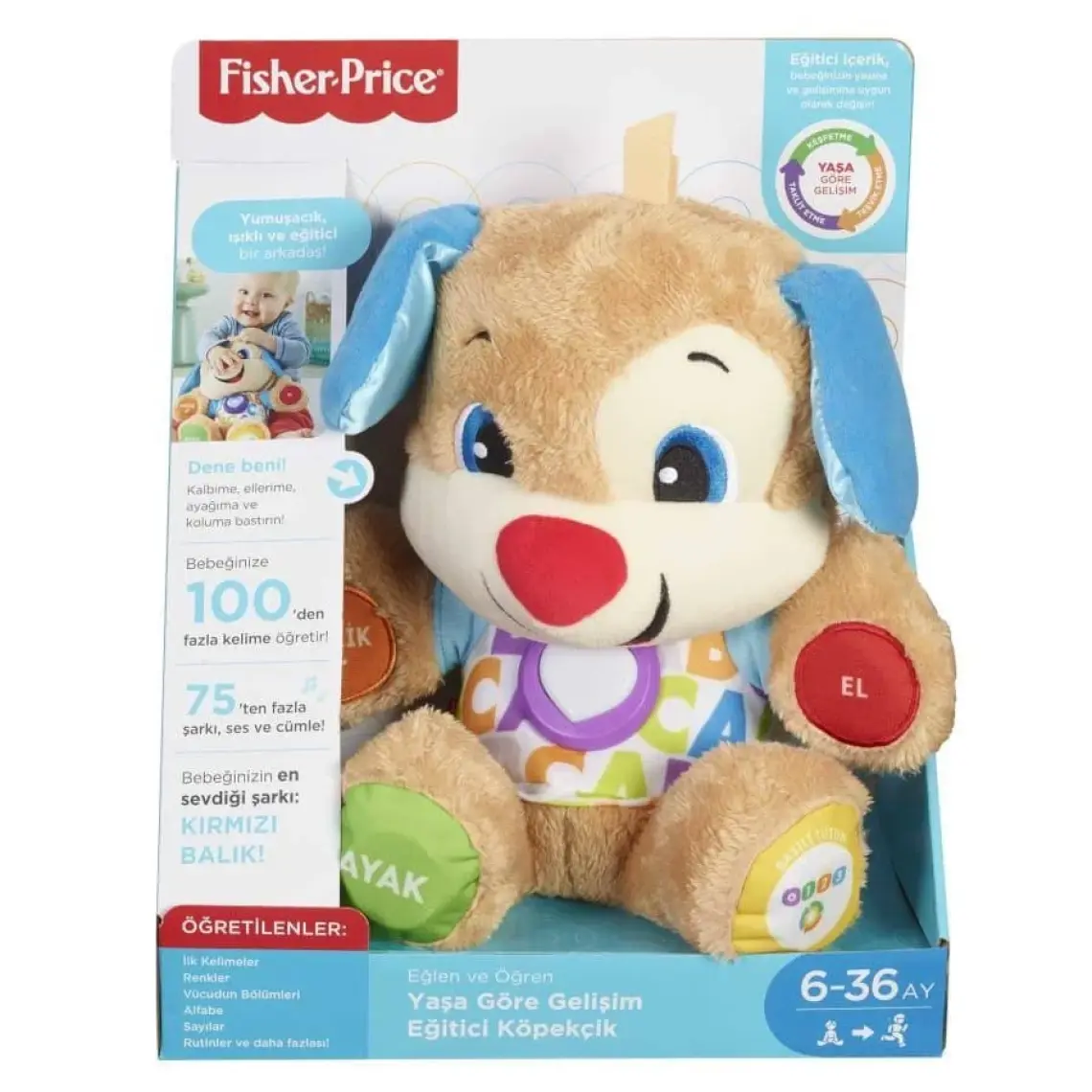 Fisher Price Eğitici Köpekçik Çıngırakları Erkek
