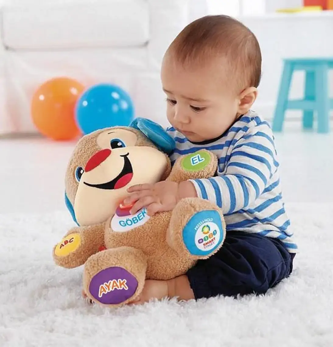 Fisher Price Eğitici Köpekçik Çıngırakları Erkek
