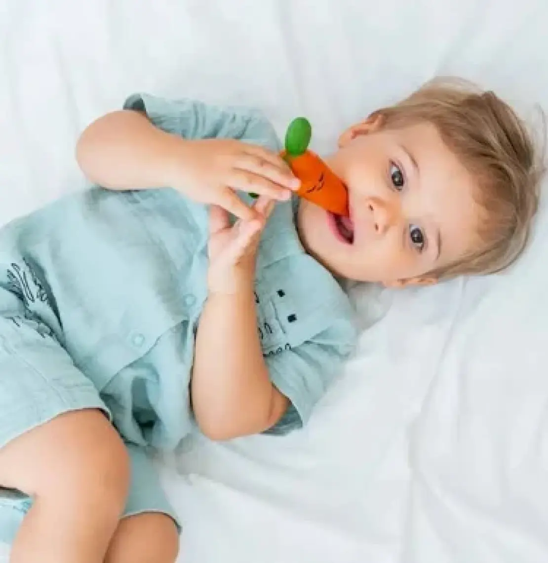 Hubble  Bebek Diş Kaşıyıcı Ve Oyuncağı (  Kauçuk) Havuç
