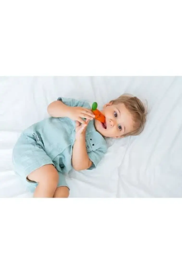 Hubble  Bebek Diş Kaşıyıcı Ve Oyuncağı (  Kauçuk) Havuç