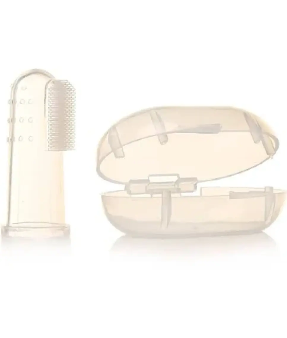 Baby Plus Silikon Parmak Diş Fırçası - Yumuşak Dokulu, Bebekler İçin Güvenli ve Diş Sağlığına Uygun Tasarım