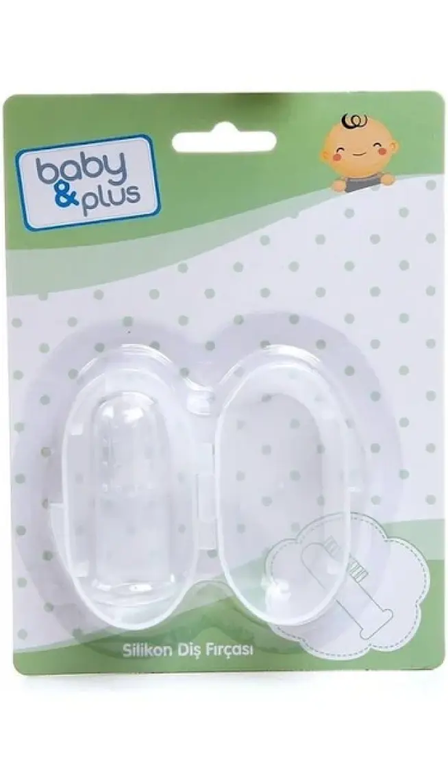 Baby Plus Silikon Parmak Diş Fırçası - Yumuşak Dokulu, Bebekler İçin Güvenli ve Diş Sağlığına Uygun Tasarım