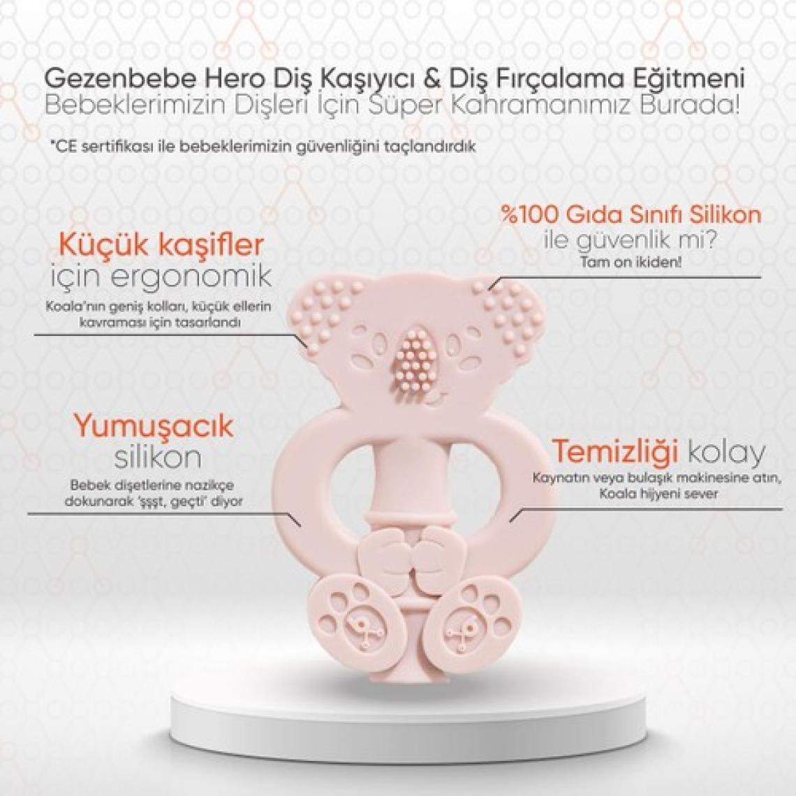 Gezenbebe Hero Diş Kaşıyıcı & Diş Fırçalama Eğitmeni Rose