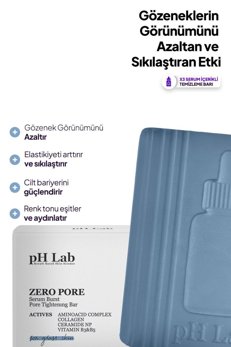 Ph Lab Phlab Zero Pore Pürüzsüz Cilt Temizleme Barı, Cilt Yenileyici, Pürüzsüzleştirici Yüz Bakım Sabunu