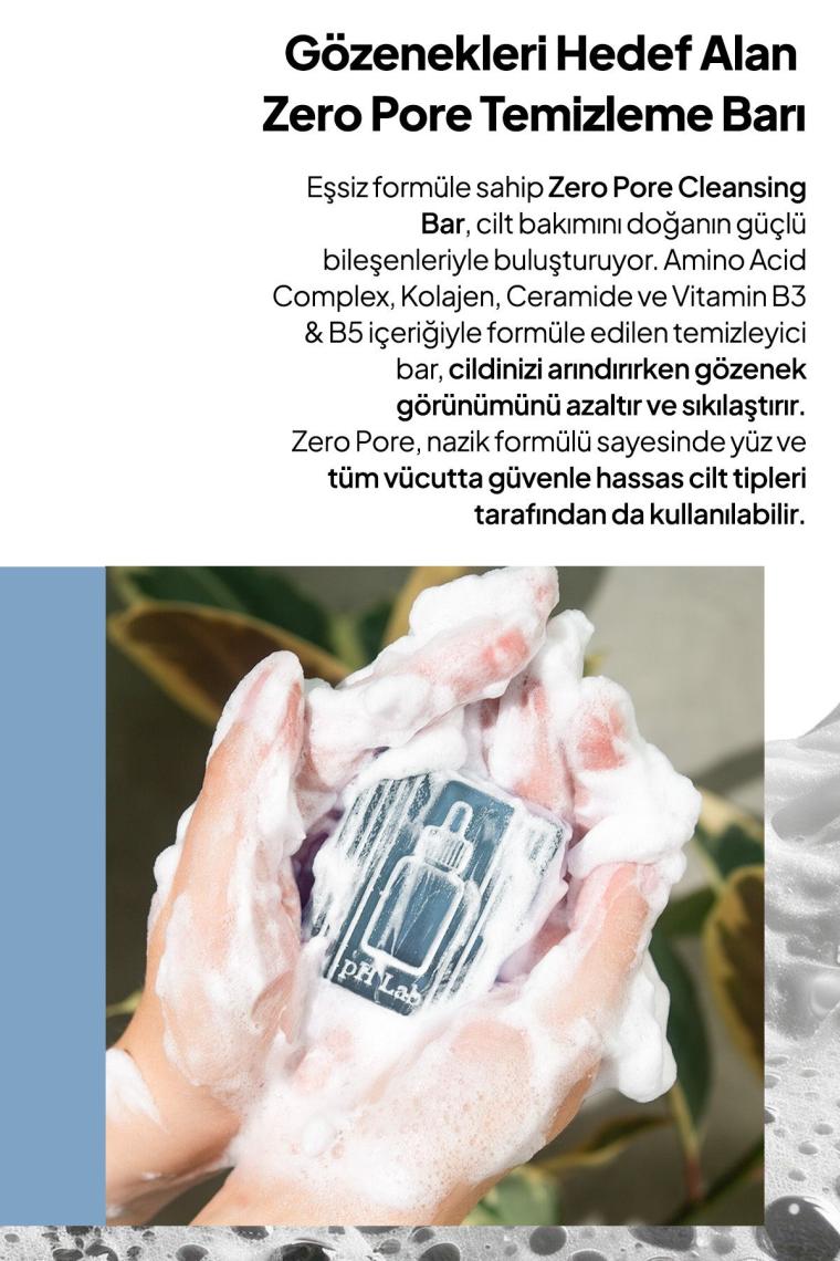 Ph Lab Phlab Zero Pore Pürüzsüz Cilt Temizleme Barı, Cilt Yenileyici, Pürüzsüzleştirici Yüz Bakım Sabunu