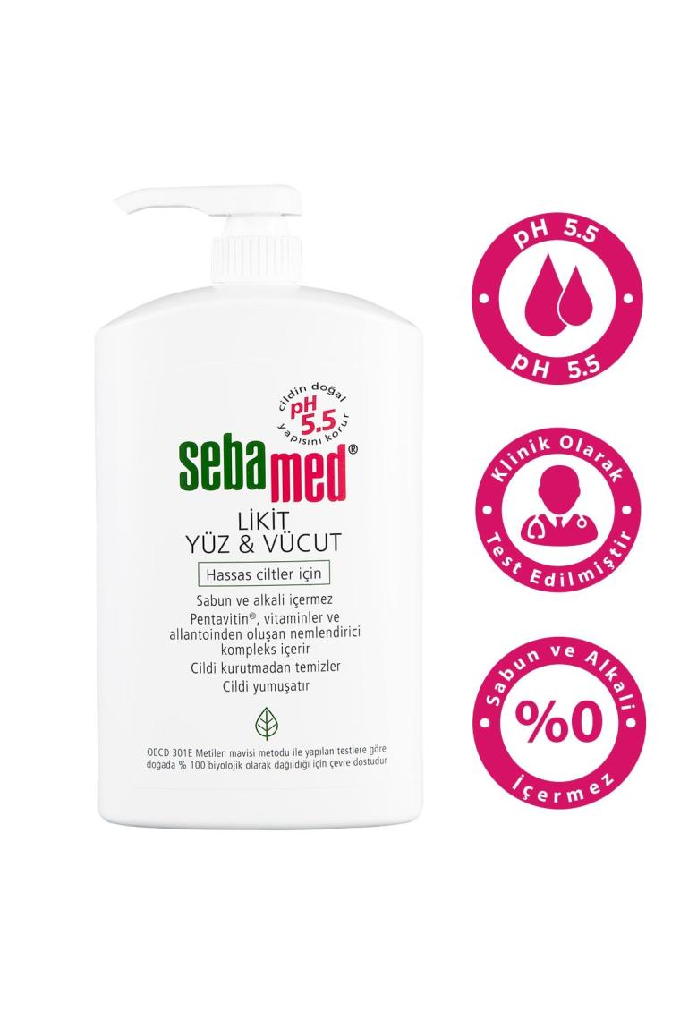Sebamed Likit Yüz & Vücut Temizleyici 1000 ml