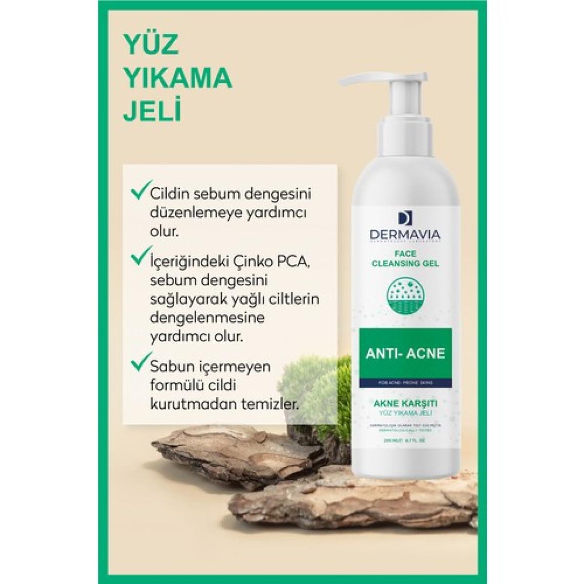 Dermavia Akne Yüz Yıkama Jeli 200 Ml