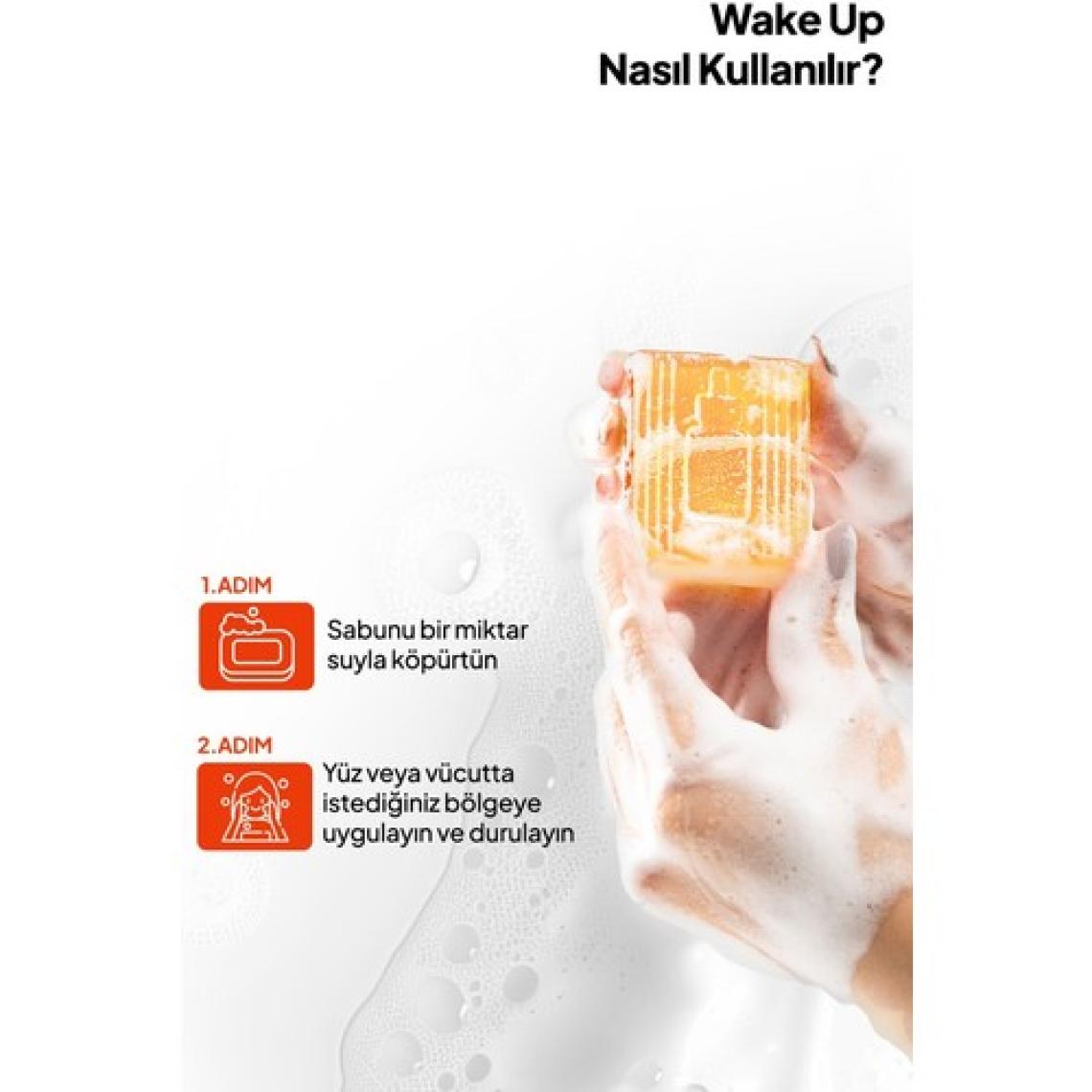 Phlab Wake Up Yüz Temizleme Barı, Kafein Serumu Etkili Şişkinlik Azaltıcı Sabun