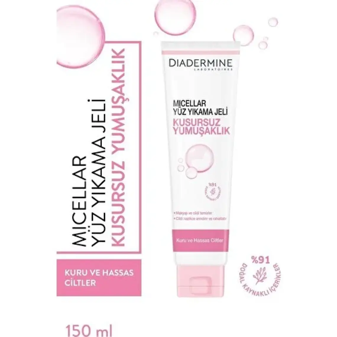 Diadermine Micellar Kusursuz Yumuşaklık Yüz Yıkama Jeli 150 ml