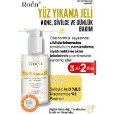 Roen Yüz Yıkama Jeli Sivilce, Siyah Nokta Karşıtı Yüz Yıkama Jeli Salicylic Acid %0,5 Panthenol %1 200ML
