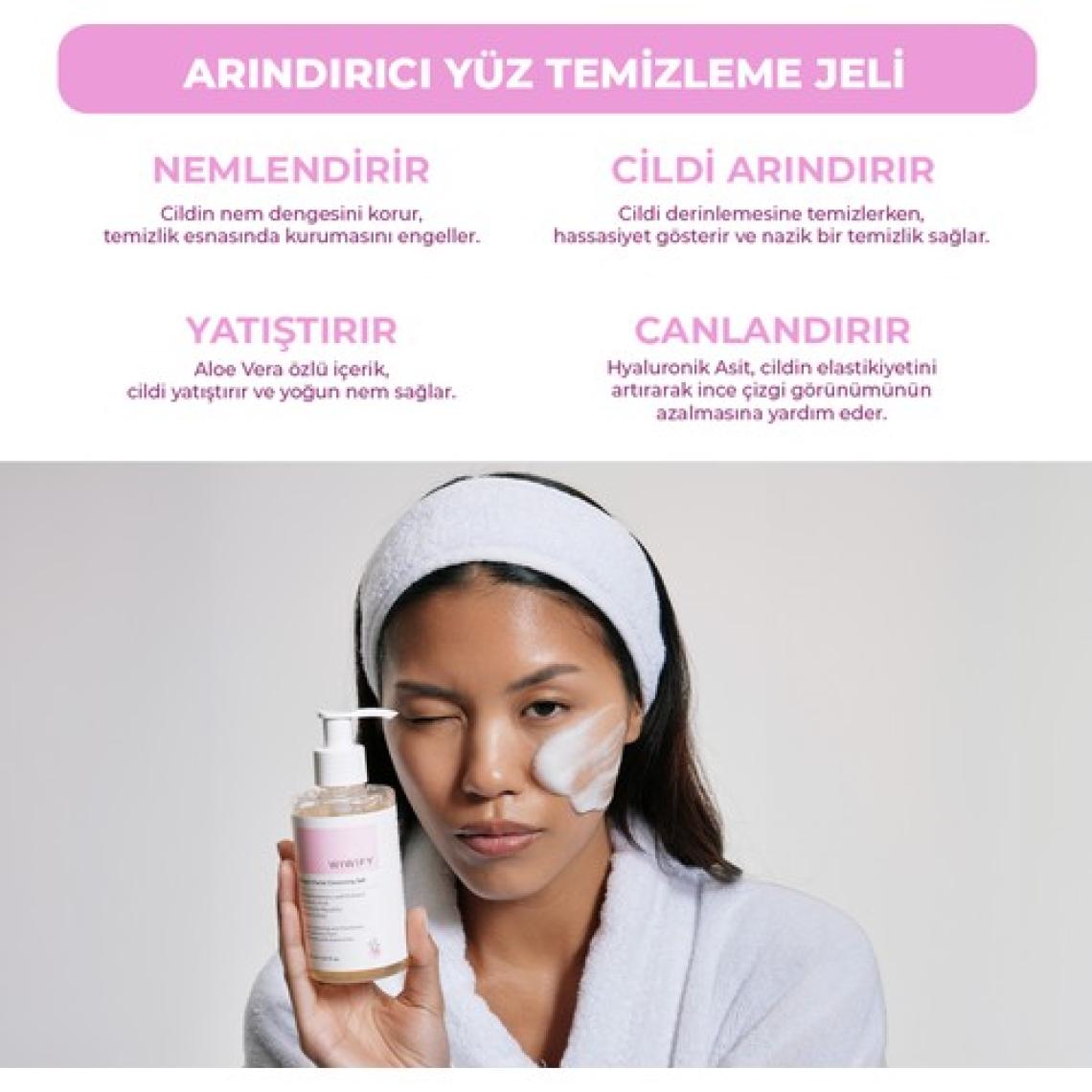 Wiwify Arındırıcı Tazeleyici Yüz Temizleme Jeli (aloe Vera Ve Papatya Özlü) 200 Ml